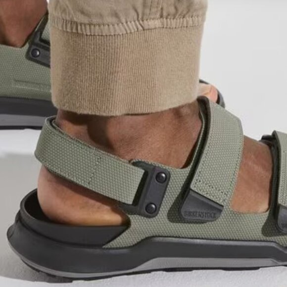 Birkenstock Tatacoa Birko-Flor Futura Khaki Green & Black Sandals - Picture 9 of 12
